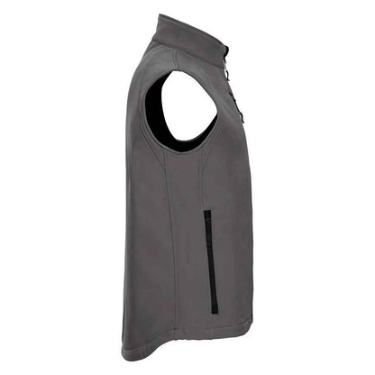 Titanium - Side - Russell Mens Softshell Gilet