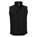 Black - Front - Russell Mens Softshell Gilet