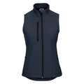 French Navy - Front - Russell Womens-Ladies Softshell Gilet