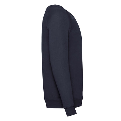 Deep Navy - Side - Fruit of the Loom Childrens-Kids Classic Raglan Sweatshirt