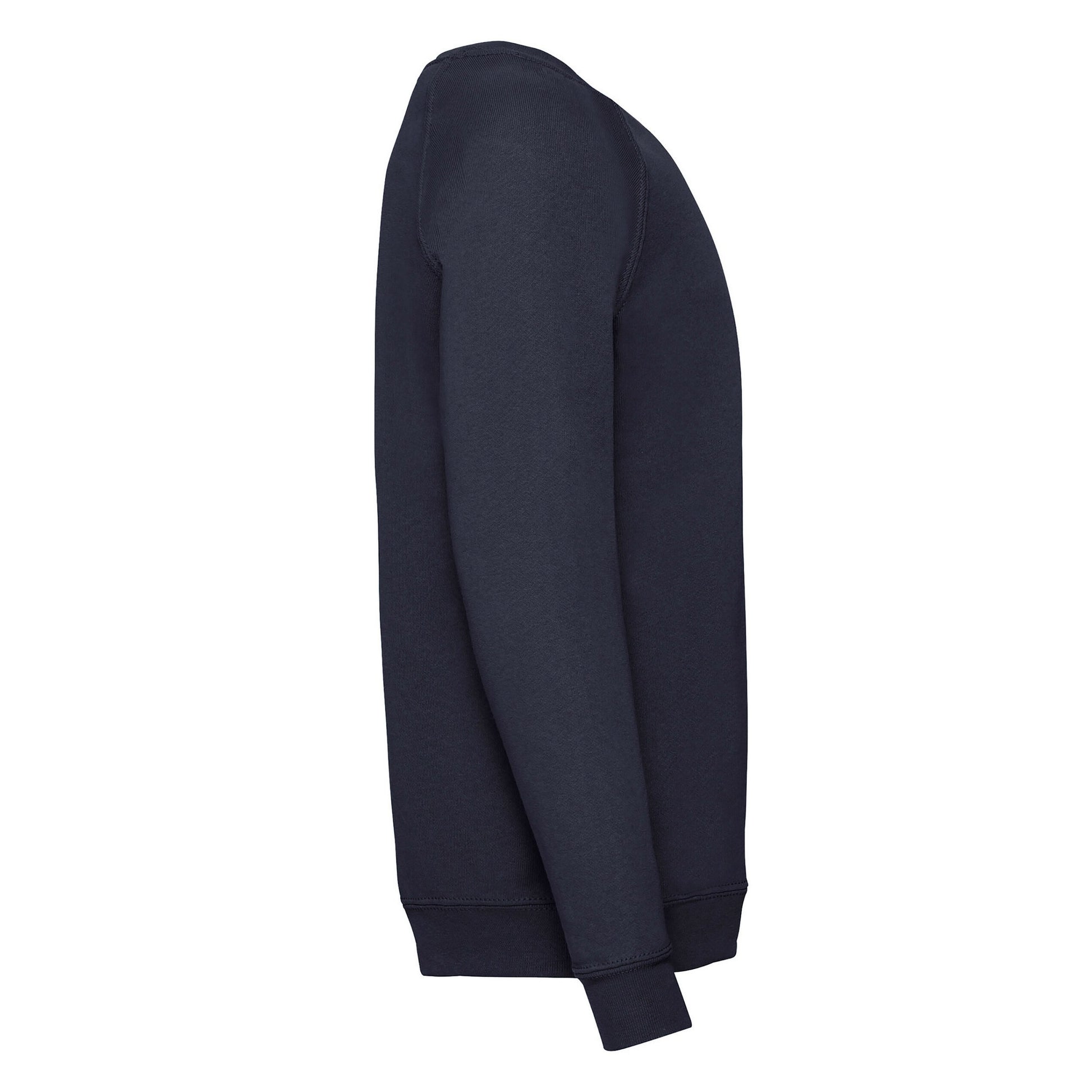 Deep Navy - Side - Fruit of the Loom Childrens-Kids Classic Raglan Sweatshirt