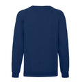 Navy - Back - Fruit of the Loom Childrens-Kids Classic Raglan Sweatshirt