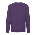 Purple - Back - Fruit of the Loom Childrens-Kids Classic Raglan Sweatshirt