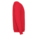 Red - Side - Fruit of the Loom Childrens-Kids Classic Raglan Sweatshirt