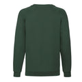 Bottle Green - Back - Fruit of the Loom Childrens-Kids Classic Raglan Sweatshirt