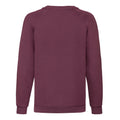 Burgundy - Back - Fruit of the Loom Childrens-Kids Classic Raglan Sweatshirt