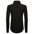 Black - Back - Tombo Womens-Ladies Performance Quarter Zip Long-Sleeved Top