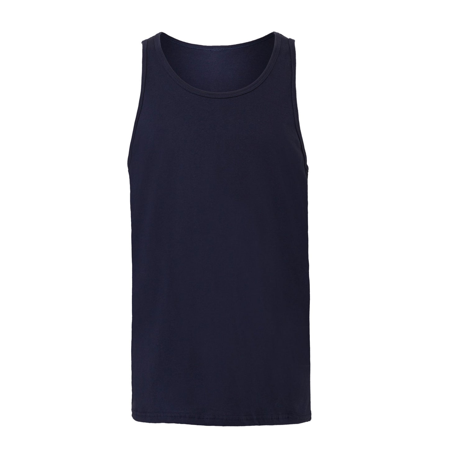 Navy - Front - Bella + Canvas Unisex Adult Jersey Tank Top
