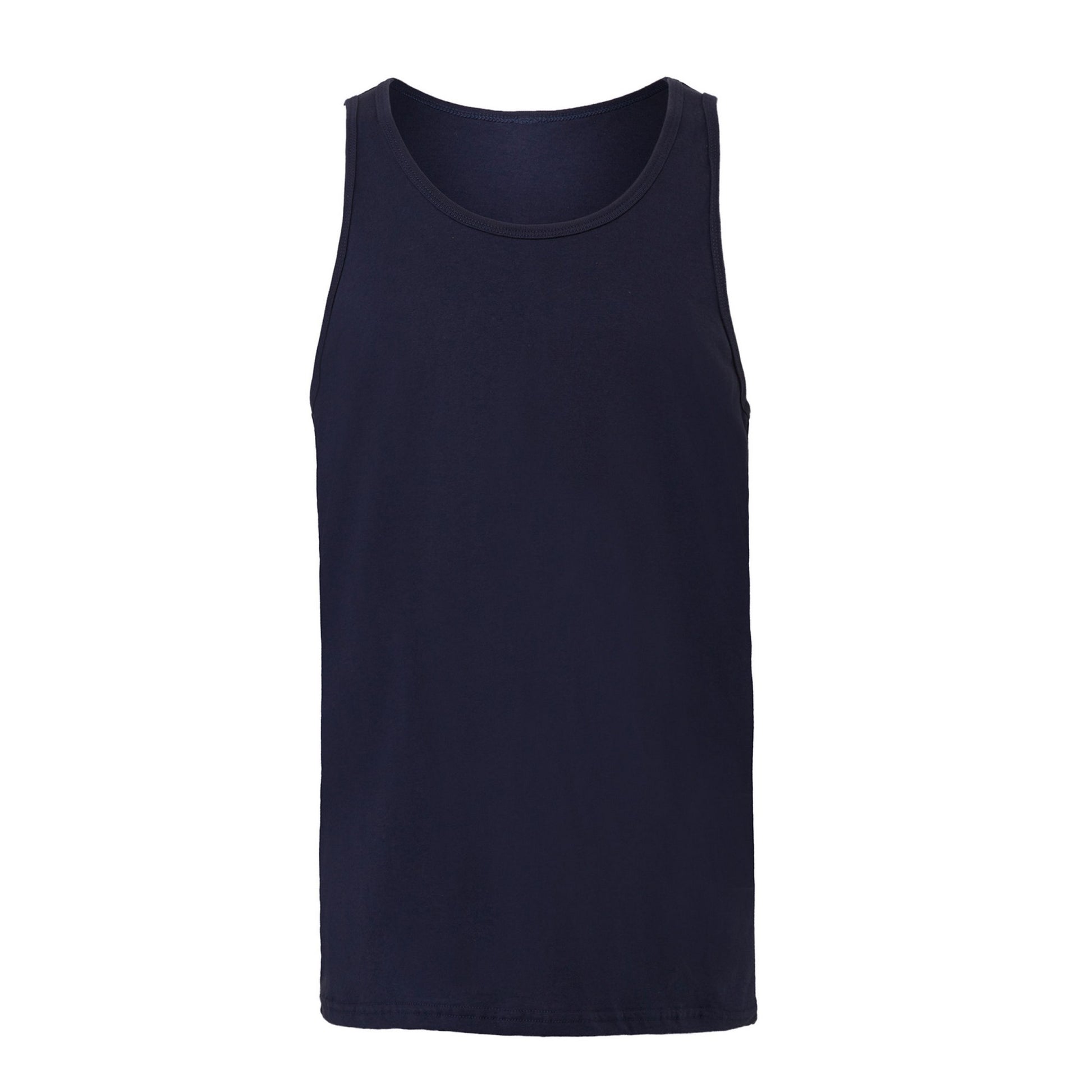 Navy - Front - Bella + Canvas Unisex Adult Jersey Tank Top