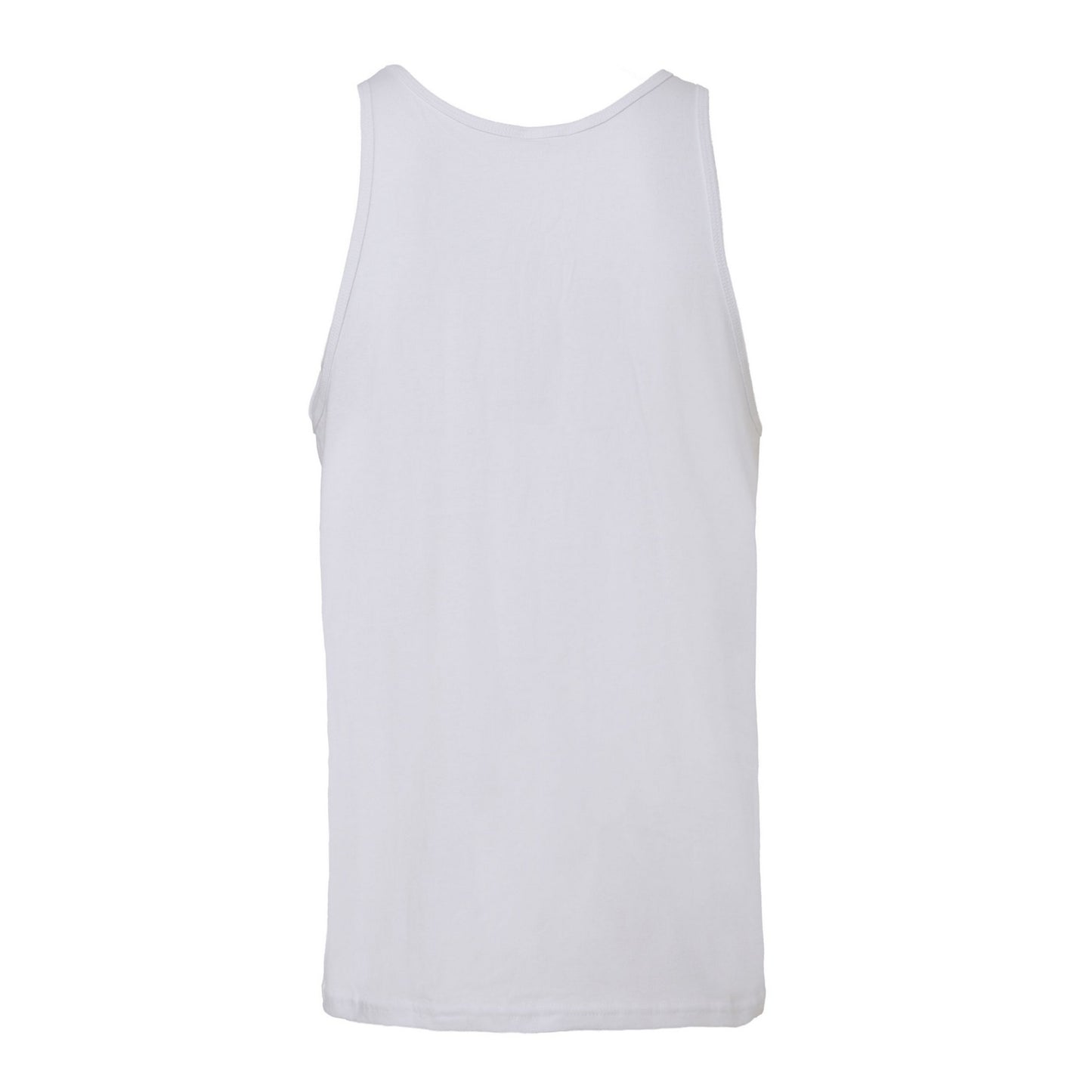 White - Back - Bella + Canvas Unisex Adult Jersey Tank Top