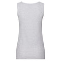 Heather Grey - Back - Fruit of the Loom Womens-Ladies Valueweight Heather Lady Fit Vest Top