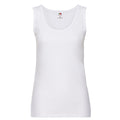 White - Front - Fruit of the Loom Womens-Ladies Valueweight Lady Fit Vest Top