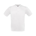 White - Front - B&C Mens Exact V Neck T-Shirt