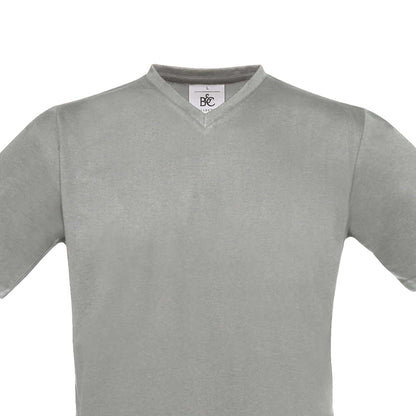 Sports Grey - Back - B&C Mens Exact V Neck T-Shirt