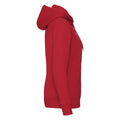 Red - Side - Fruit of the Loom Womens-Ladies Premium Lady Fit Full Zip Hoodie