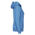Azure Blue - Side - Fruit of the Loom Womens-Ladies Premium Lady Fit Full Zip Hoodie