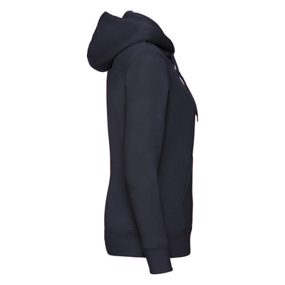 Deep Navy - Side - Fruit of the Loom Womens-Ladies Premium Lady Fit Full Zip Hoodie