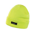 Fluorescent Yellow - Front - Result Winter Essentials Unisex Adult Ribbed Thinsulate Lightweight Beanie