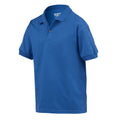 Royal Blue - Side - Gildan Childrens-Kids Dryblend Jersey Knitted Polo Shirt