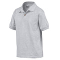 Sports Grey - Side - Gildan Childrens-Kids Dryblend Jersey Knitted Polo Shirt