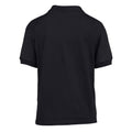 Black - Back - Gildan Childrens-Kids Dryblend Jersey Knitted Polo Shirt