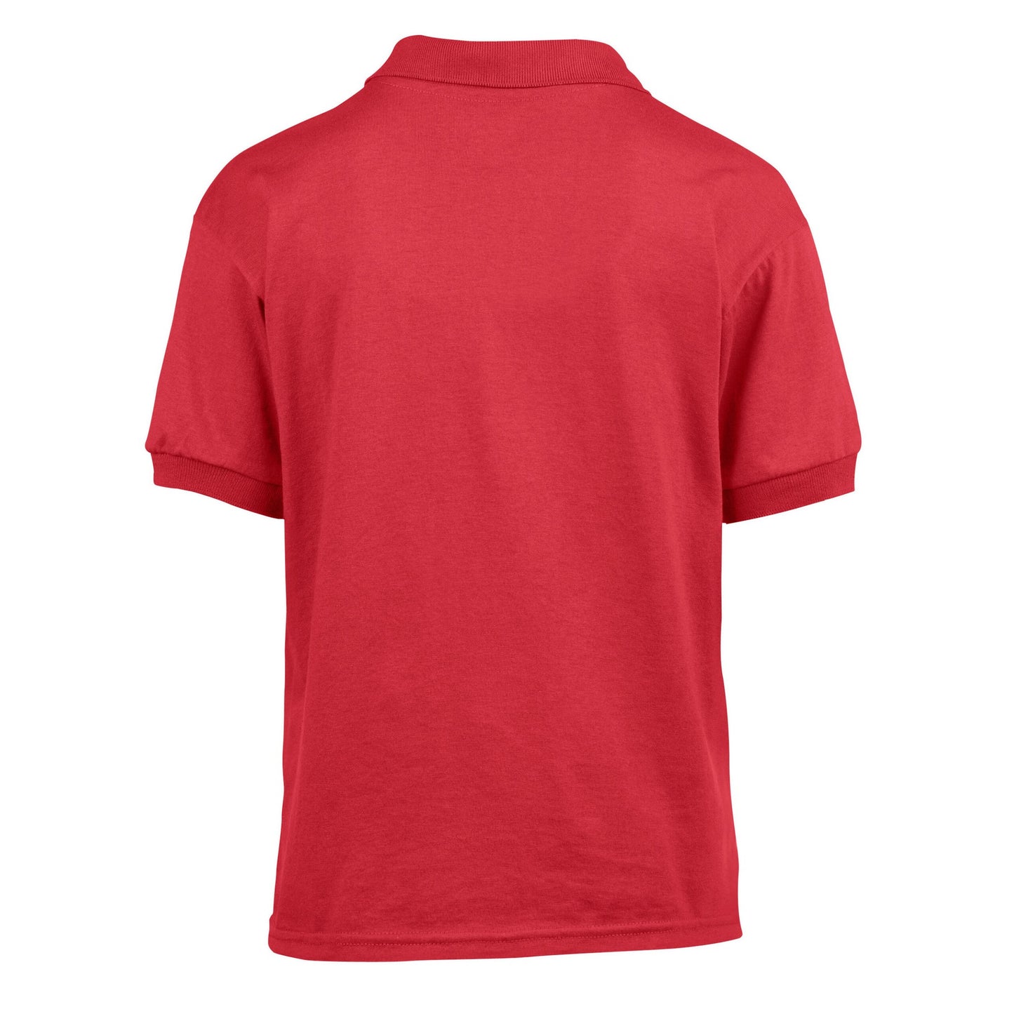 Red - Back - Gildan Childrens-Kids Dryblend Jersey Knitted Polo Shirt