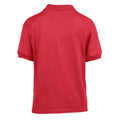 Red - Back - Gildan Childrens-Kids Dryblend Jersey Knitted Polo Shirt