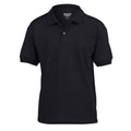 Black - Front - Gildan Childrens-Kids Dryblend Jersey Knitted Polo Shirt