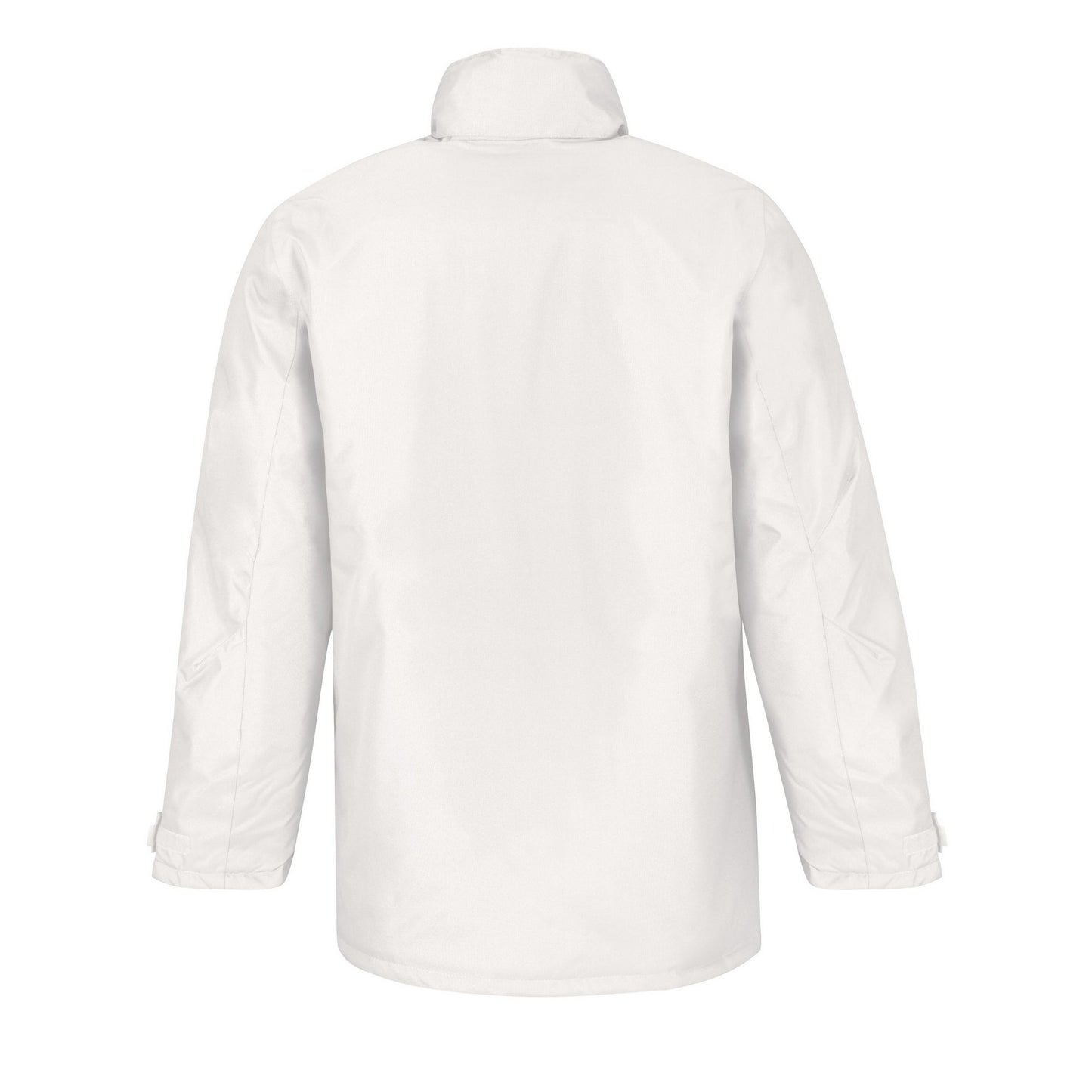 White - Back - B&C Mens Real+ Waterproof Padded Jacket