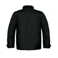 Black - Front - B&C Mens Real+ Waterproof Padded Jacket