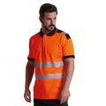 Orange-Black - Side - Portwest Mens PW3 Hi-Vis Polo Shirt