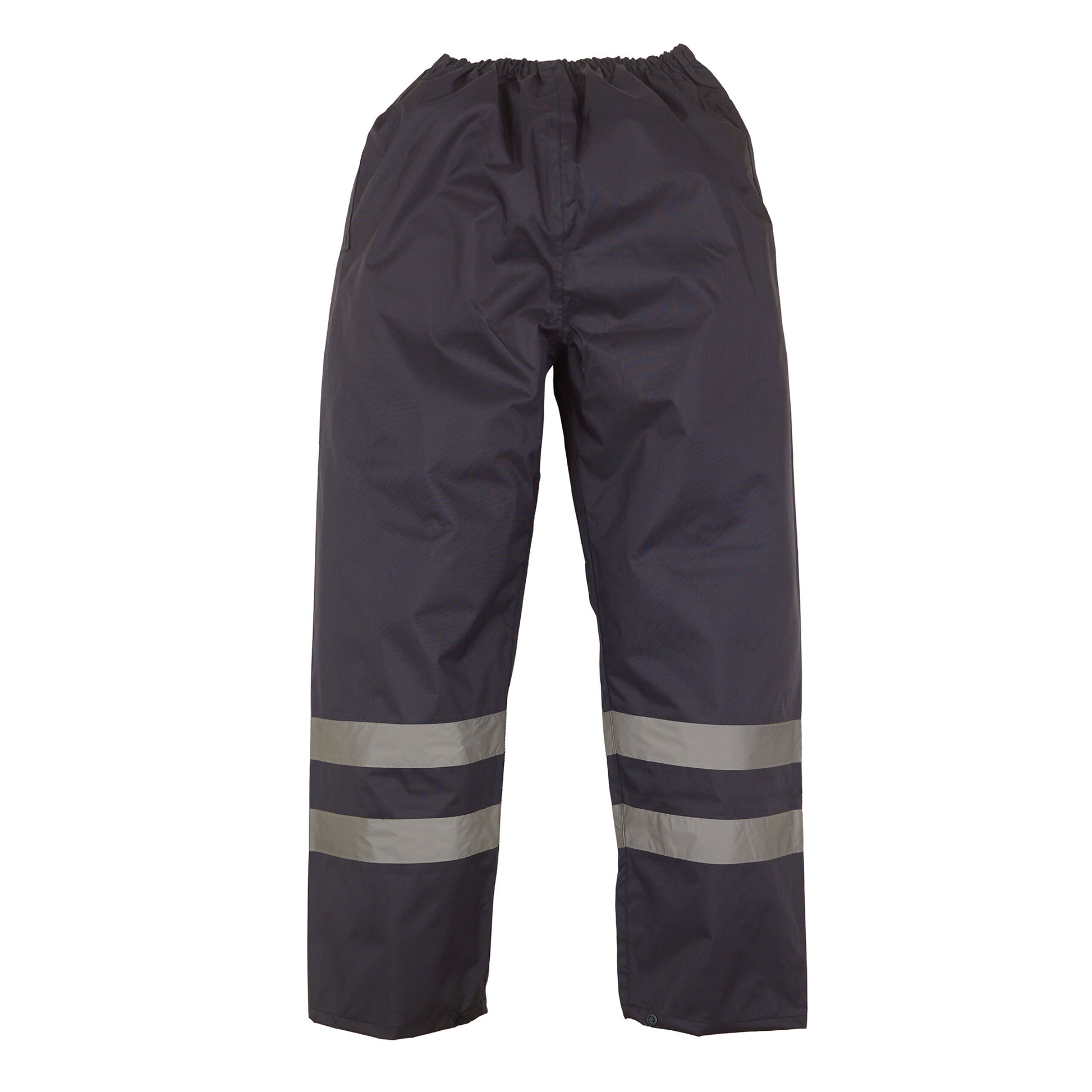 Navy - Front - Yoko Unisex Adult Waterproof Hi-Vis Over Trousers