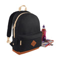 Black - Side - Bagbase Heritage Backpack