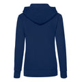 Navy - Back - Fruit of the Loom Womens-Ladies Heather Classic Hoodie