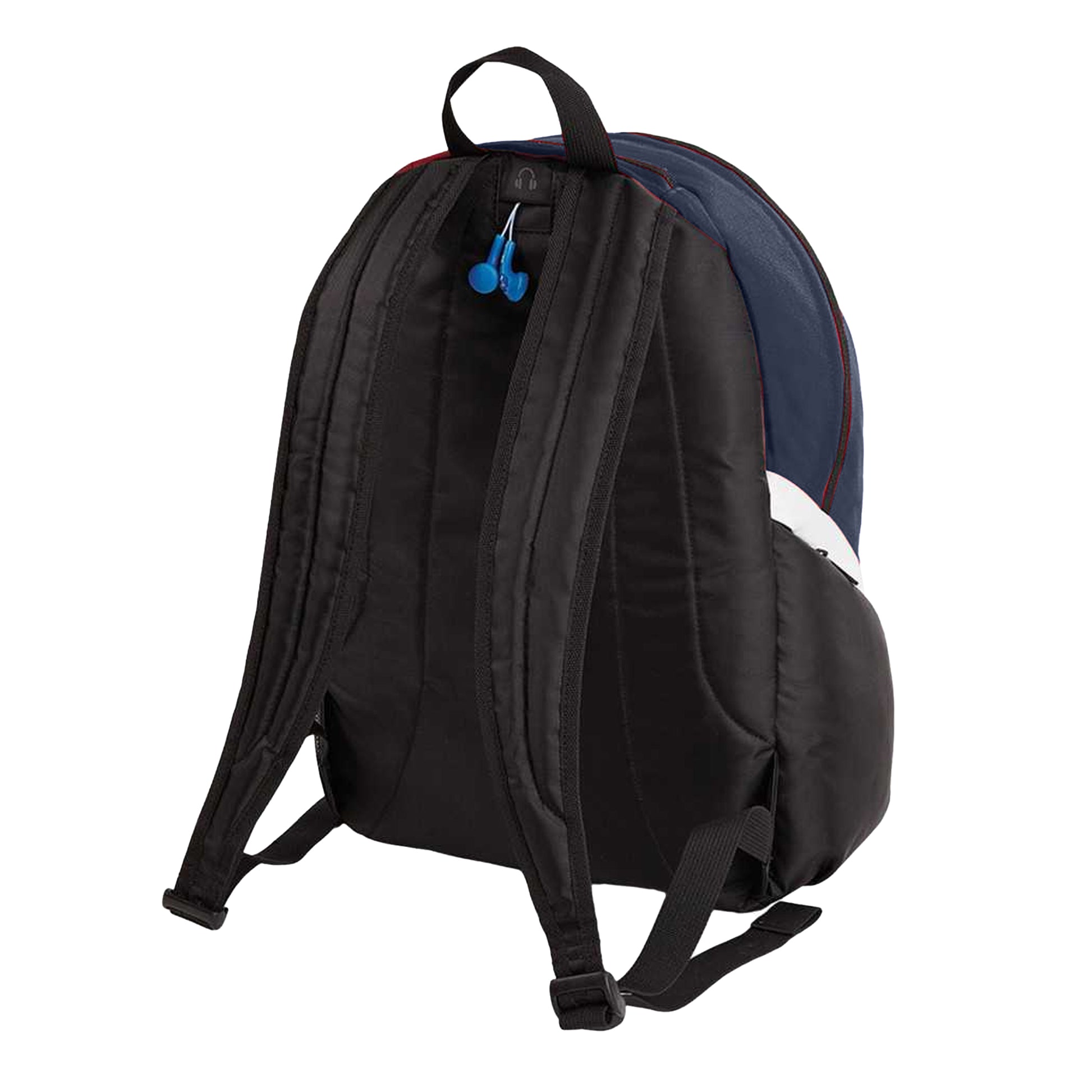 French Navy-Black-White - Back - Quadra Pro Team Backpack