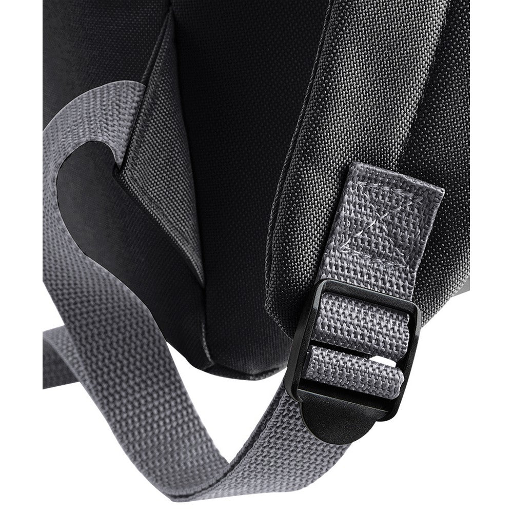 Black - Side - Bagbase Maxi Fashion Backpack