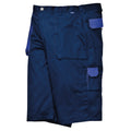 Navy - Back - Portwest Mens Contrast Workwear Shorts