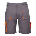 Charcoal - Front - Portwest Mens Contrast Workwear Shorts