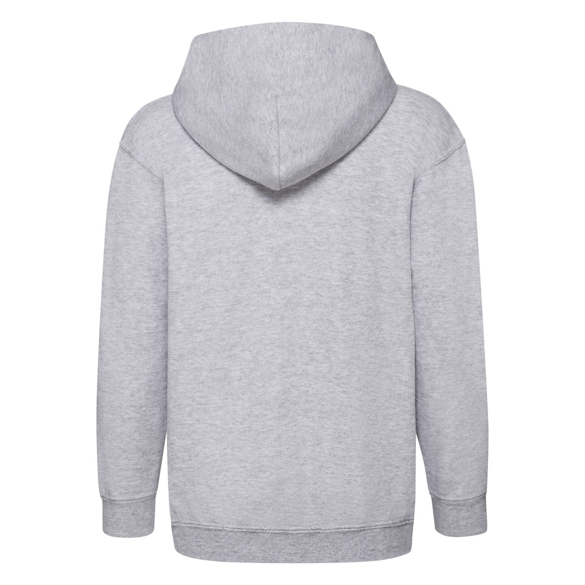 Heather Grey - Back - Fruit of the Loom Childrens-Kids Heather Classic Hoodie