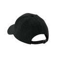 Black - Back - Beechfield Athleisure Jersey Baseball Cap