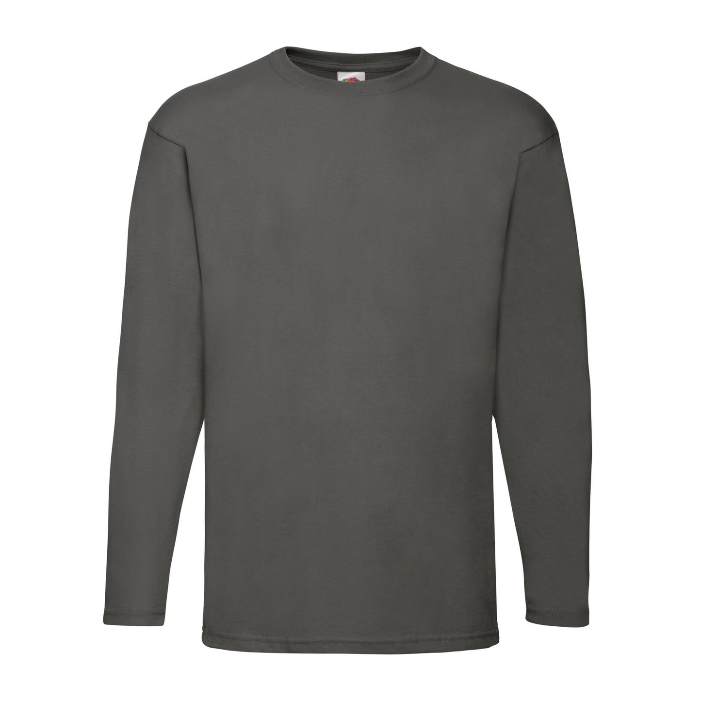 Light Graphite - Front - Fruit of the Loom Mens Valueweight Heather Long-Sleeved T-Shirt