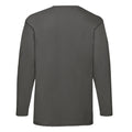 Light Graphite - Back - Fruit of the Loom Mens Valueweight Heather Long-Sleeved T-Shirt