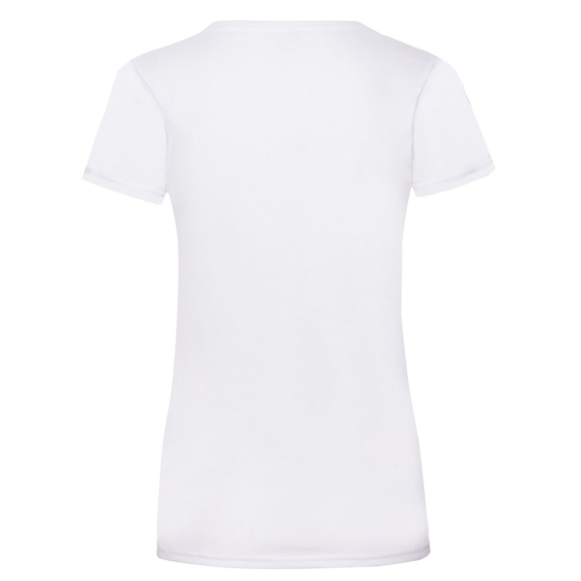 White - Back - Fruit of the Loom Womens-Ladies Valueweight Lady Fit T-Shirt