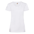 White - Front - Fruit of the Loom Womens-Ladies Valueweight Lady Fit T-Shirt