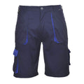 Navy - Front - Portwest Mens Contrast Workwear Shorts