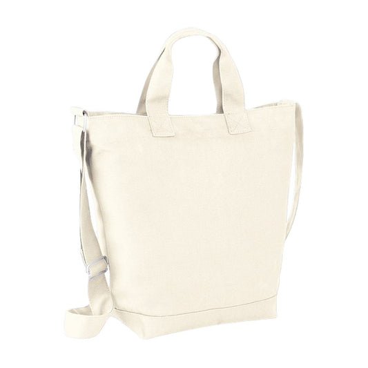 Natural - Front - Bagbase Canvas Shopper Bag