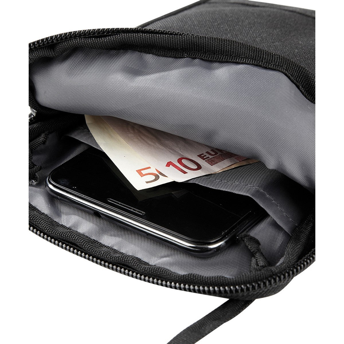 Black - Back - Bagbase Travel Wallet