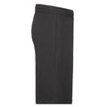 Black - Side - Fruit of the Loom Unisex Adult Lightweight Shorts