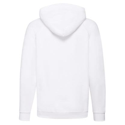 White - Back - Fruit of the Loom Unisex Adult Lightweight Hooded Sweatshirt