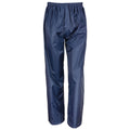 Navy - Front - Result Core Childrens-Kids Rain Trousers